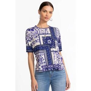 JOHNNY WAS Starling Janie Oversized T-Shirt, Size M